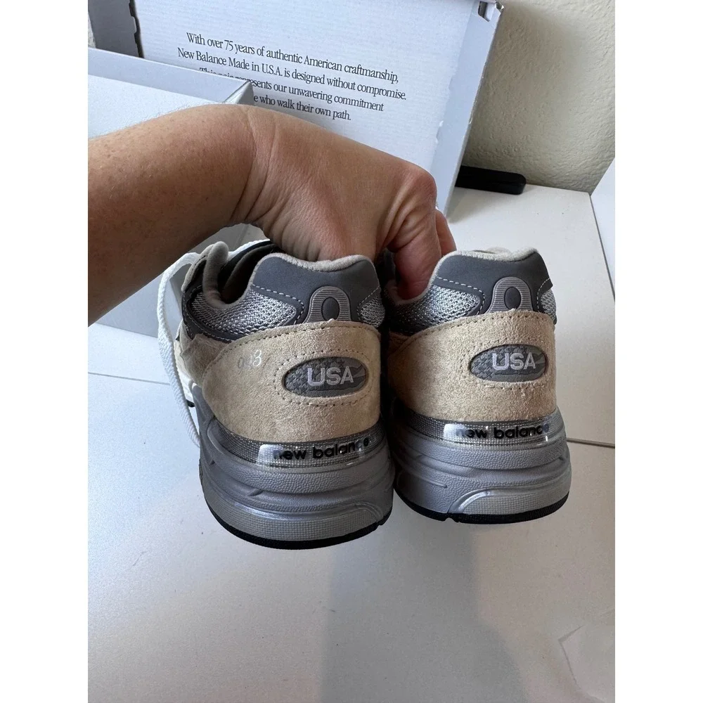 New Balance 993 Made in USA Grey Sneakers Women 5.5 Medium U993IG Minimalist‎